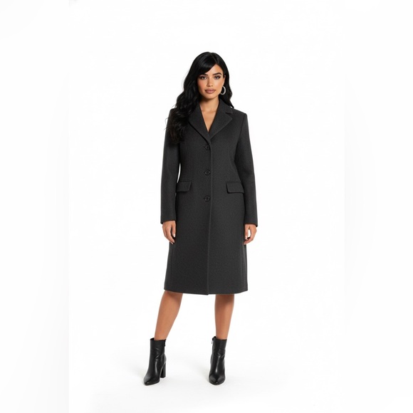 MAC Cosmetics Other - Vintage Grey Wool Blend Coat (Men's Large, Fits Women’s M/L Boyfriend Style)